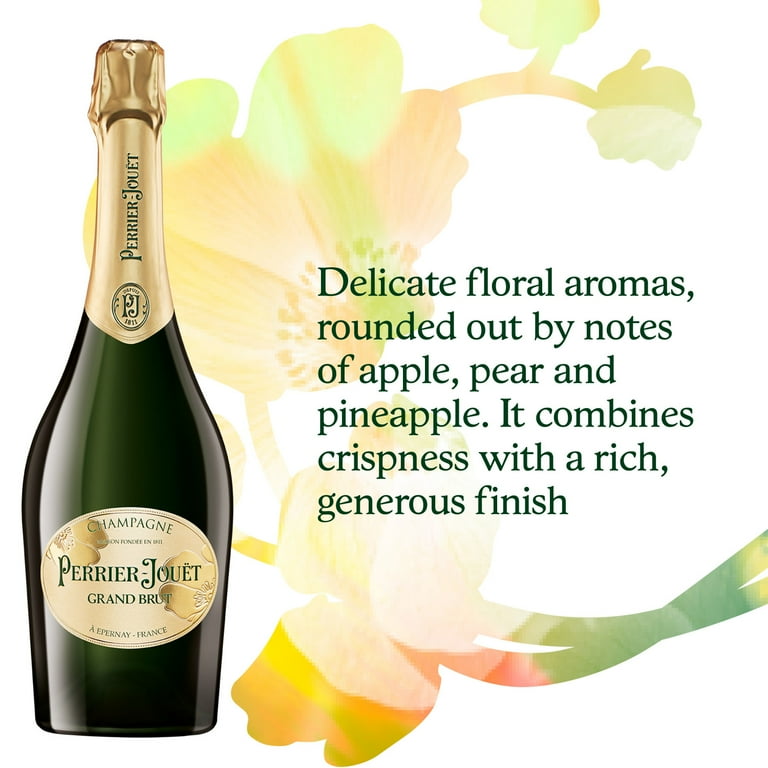 【Yuzuru】Perrier-Jouët Grand Brut 750 Perrier-Jouet Shape Grand Brut Champagne Bottle - 750 Ml