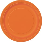 Way to Celebrate! Orange Paper Dinner Plates, 9in 20ct
