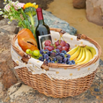 thumbnail image 4 of Wicker Picnic Basket with Double Folding Handles,Willow Picnic Hamper,Natural Hand Woven Easter Basket,Easter Eggs and Candy Basket,Bath Toy and Kids Toy Storage,Gift Packing Basket.Yellow, 4 of 6