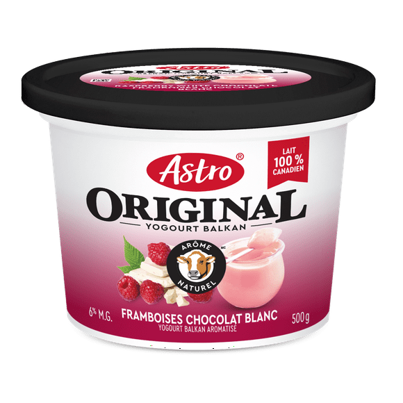 Astro Original Balkan Yogourt Raspberry White Chocolate 500g