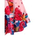 thumbnail image 4 of Más el tamaño de la flor de mariposa del cuello del amor sin mangas Rosegal Camisetas sin mangas de talla grande, 4 of 5