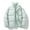 001 Mint Green, variant on Mens Puffer Jacket Winter Warm Lightweight Puffy Coats Waterproof Long Sleeve Zip Up Quilted Parka Jackets