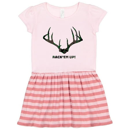 

Inktastic Rack Em Up! in Camo Gift Toddler Girl Dress