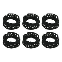 Unique Bargains 6pcs Durable Hair Rope Hair Scrunchies for Women for Girls Black