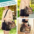 thumbnail image 5 of YAZAOO Lunch Bag Creative Cat Resting Near Flowers Cooler bag with Shoulder Strap, 5 of 6