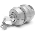 thumbnail image 1 of Gm Trailer Hanging Lock Lock Locks Led The Ball To Safe Anti -theft Zinc Alloy (silver) 1pc, 1 of 5