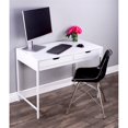 thumbnail image 3 of Butler Specialty Belka Desk with Drawers in White, 3 of 8