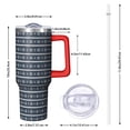 thumbnail image 2 of Christmas 40oz Tumbler– Stainless Steel Insulated Tumbler with Handle and Straw, Large Capacity Travel Cup for Hot & Cold Drinks, 2 of 7