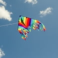 thumbnail image 4 of In the Breeze 3178 — Rainbow Stripe Flutterfly Delta Kite — Easy Flying Fun Ripstop Kite for All Ages, 4 of 7