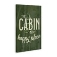 thumbnail image 3 of Stupell Industries Cabin is Happy Places Green Canvas Wall Art design by Kim Allen, 45 x 30, 3 of 7