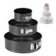 thumbnail image 5 of Moldes para pasteles extraíbles, revestimiento antiadherente, juego de moldes para pasteles redondos con forma de resorte, molde para pasteles, adecuado para mini pasteles de queso, negro, j, 5 of 5