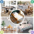 thumbnail image 5 of Thanksgiving Day Table Cloth Waterproof Spillproof Tablecolths Table Covers Fall Maple Leaves Pumpkins Sunflower Table Cover for Fall Birthday Wedding Graduation Rectangle,60x84inch, 5 of 5