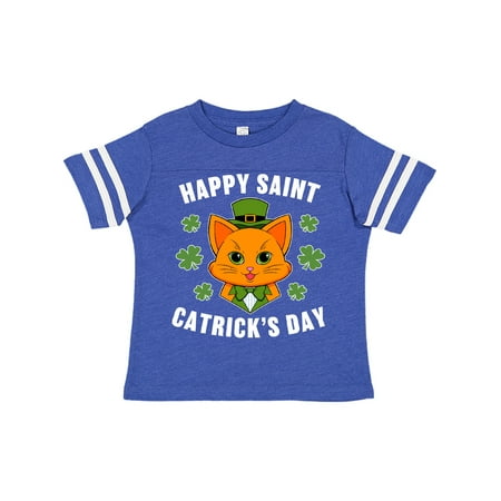 

Inktastic St. Patrick s Day Happy Saint Catrick s Day with Orange Cat Gift Toddler Boy or Toddler Girl T-Shirt