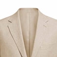 thumbnail image 5 of Husipze Men's Casual Blazer Single Button Business Suit Jackets Long Sleeve Lapel Open Front Lightweight Unlined Sport Coat with Pockets Khaki M, 5 of 6