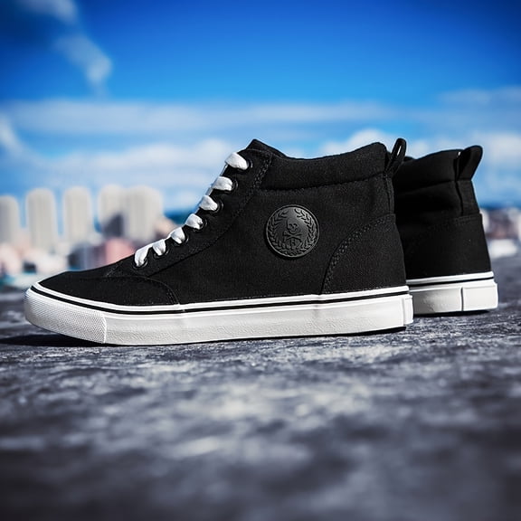 Laced Casual High-Top Shoes for Men