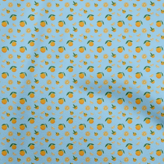 oneOone Cotton Cambric Light Blue Fabric Coffeeinated & Vaccinated Craft Projects Decor Fabric Printed By The Yard 56 Inch Wide