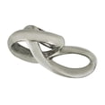 thumbnail image 5 of 11" x 5" Silver Ceramic Infinity Loop Abstract Sculpture, by DecMode, 5 of 11
