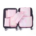 thumbnail image 2 of 7pcs Travel Storage Bag Multifunctional Suitcase Clothes Packing Bag For OutdoorLight Pink, 2 of 4
