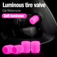 thumbnail image 3 of Fluorescent Car Tire Valve Cap Luminous Bike Tire Valve Stem Caps Un XUH, 3 of 6