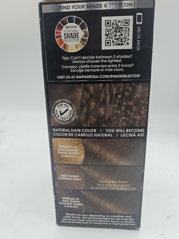 Garnier Olia Oil Powered Permanent Haircolor, Light Brown 6.0 - 1 Kit, 2 Pack