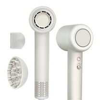 KFFKFF High Speed Hair Dryer, 200 Million Negative Ions 102,000RPM Brushless Motor for Fast Drying,1600W Low Noise Blow Dryer, 2 Speeds & 3 Temps, Hot Cold circulating air Hairdryer