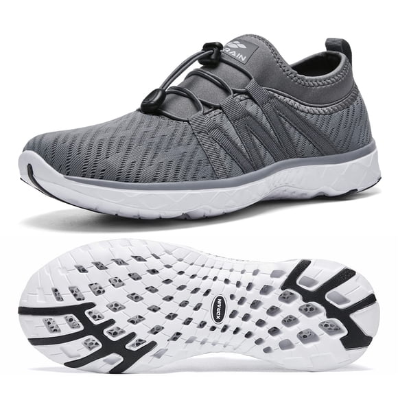 Zapatos Acuáticos ALEADER Xdrain Secado Rápido Slip-On Gris Oscuro