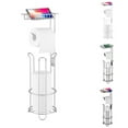 thumbnail image 3 of Modern Standing Toilet Paper Dispenser Holder Contemporary Bathroom Storage Rack Organizer Accessory, 3 of 3