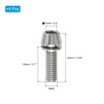 thumbnail image 2 of Uxcell M6x18mm Titanium Bike Stem Bolt, 4 Pack Hex Tapered Head Bolt for Bicycle Crank Brake Fixed Upgrade, Silver Tone, 2 of 6