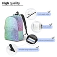 thumbnail image 5 of Easygd Beautiful Glitter Canvas Backpack: Stylish, Lightweight, and Versatile with Large Capacity and Adjustable Straps –, 5 of 7