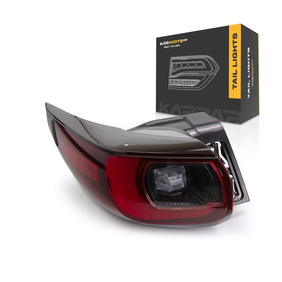 KarParts360 For Mazda CX-5 2022 2023 2024 Tail Light Assembly Driver Side | Outer | Red/Clear Lens | LED | On Body | With Bulbs | Replacement For MA2804138 | KPF1-51-160