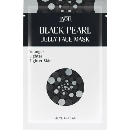 IYOU Black Pearl Jelly Mask For Younger Lighter Tighter Skin 1.18 fl (Best Way To Make Skin Lighter)