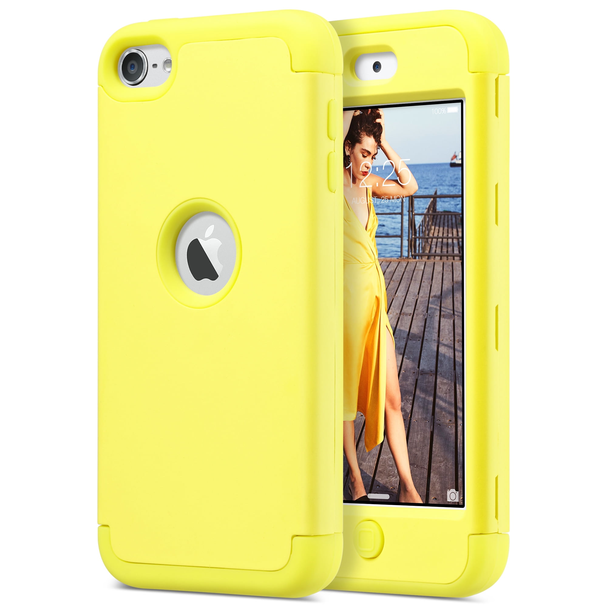 kompas Voorbereiding heel fijn ULAK iPod Case for 7th 6th 5th generation, iPod Touch 7 6 5 Case Heavy Duty  Knox Armor Cover for Apple iPod Touch 5th/6th/7th Gen, Yellow - Walmart.com