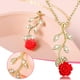 thumbnail image 2 of Rosa Colgante Cadena Clavícula Flor Collar Collares Colgantes, 2 of 8