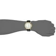 thumbnail image 2 of Men's Black Leather Band Steel Case Flame-Fusion Crystal Quartz White Dial Analog Watch SC0361, 2 of 2