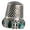 Ancient silver, variant on Antique Rhinestones Metal Thimble Ergonomic Metal Finger For Needlework Embroidery Fabric Tailoring Quilting