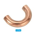 thumbnail image 3 of Uxcell 3/8" OD 25x41mm Elbow Copper Pipe Fitting, 3Pcs 180 Degree Bend Welding Sweat Solder Connection for HVAC Air Conditioner Plumbing, 3 of 6