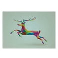 thumbnail image 3 of Reindeer Cutting Board, Geometric and Colorful Deer with Fractal Look and Modern Style Xmas Theme, Decorative Tempered Glass Cutting and Serving Board, Small Size, Multicolor, by Ambesonne, 3 of 5