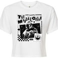 thumbnail image 3 of Star Wars - The Mandalorian Mando Punk Poster  - Juniors Cropped Short Sleeve Graphic T-Shirt, 3 of 5