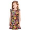 thumbnail image 1 of Balery Daisies Flowers Camisón de princesa para niñas, pijama de algodón con mangas abullonadas, suave y bonito.-XX-Large, 1 of 6