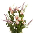 thumbnail image 2 of Enova Home 16" Tall Artificial Silk Tulips Faux Flowers Stem Set of 2 for Home Office Wedding Vase Decoration (Peach), 2 of 2