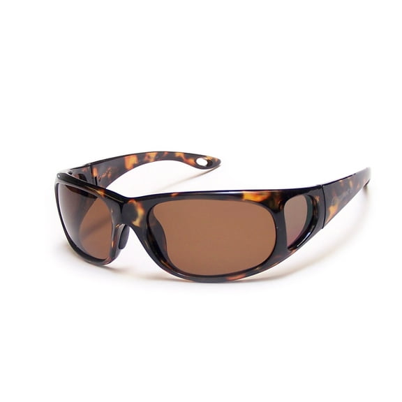 Coyote Eyewear P-22 Sportsman's P-Series Polarized Fishing Sunglasses, Tortoise/Brown