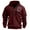 Wine#1, variant on LEBONYARD Mens Tops Big and Tall,Henley Sweatshirts for Men Long Sleeve,Fashionable Men's Printed Hooded Sweatshirt with Zipper and Multiple Pockets Pullover Sweatshirt Khaki XXL