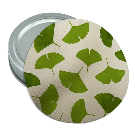 Ginko Biloba Leaves Pattern Round Rubber Non-Slip Jar Gripper Lid Opener