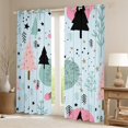 thumbnail image 2 of Homewish Kawaii Xmas Tree Blackout Curtains Set of 2 (52x84 Each), Blue Dreamy Christmas Window Curtains, Teens Kids Boys Girls Curtains and Drapes, Black Out Curtains Decor, 2 of 6
