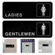 thumbnail image 1 of KAKOWELY 2Ud Placas De Para Negocios Y Hogar En Acrílico Negro Resistente Y, 1 of 8