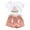 07-Pink, variant on oqasdz Toddler Kids Baby Girl Outfits Watermelon Letter Print Tops and Shorts Casual Adorable Comfortable Clothes Set/18-24 Months