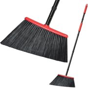 HYKE Outdoor Broom Heavy Duty with 55 Inches Long Handle, Household Collapsible Angle Brush for Sweeping Indoor en Patio Shop Outside Garage Lobby Garden Deck Hardwood Floors