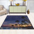thumbnail image 5 of Ryvnso Palm Beach with Sunset Area Rug Floor Mats Non-Slip Home Carpet 63 x 48 inch, 5 of 7