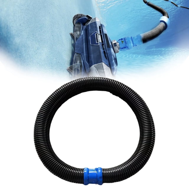 Yuehao Replacement Pool Vacuum Hose for MX8, R0527700 Swimming Pool Cleaner Hose for Spa, 1m Length PE& Hose for Above Ground Pools and Hot Tubs, Easy Lock installation (Black)