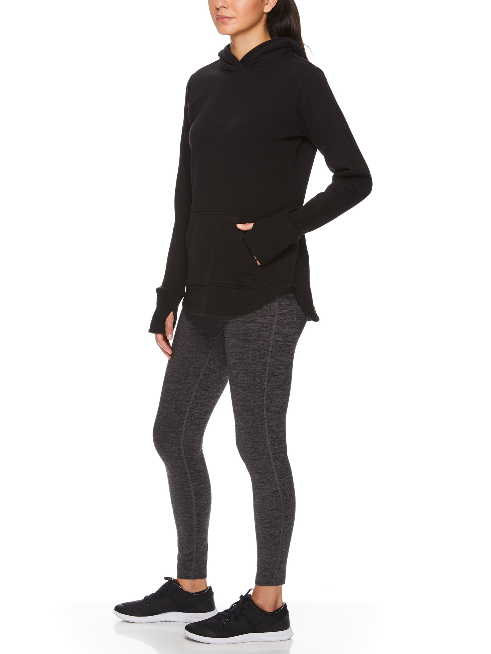 athletic works fleece pullover hoodie and legging set